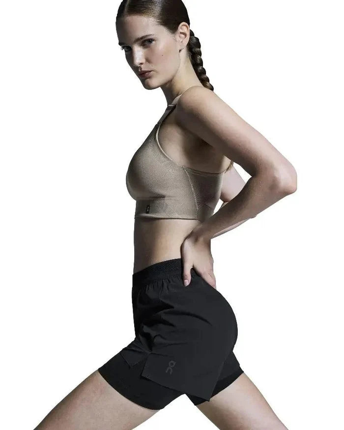 ON | 3'' Performance 2/1 Shorts | Dames | Black