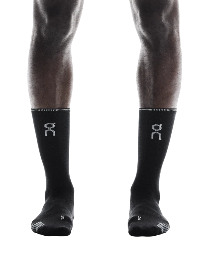 ON | Performance Run Sock High | Black / Eclipse