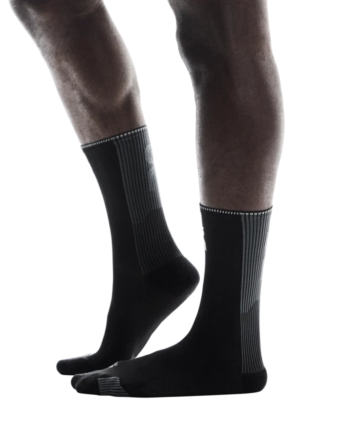 ON | Performance Run Sock High | Black / Eclipse