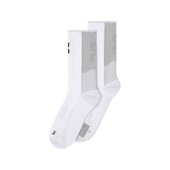 ON | Performance Run Sock High | White / Glacier