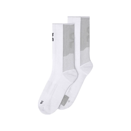 ON | Performance Run Sock High | White / Glacier