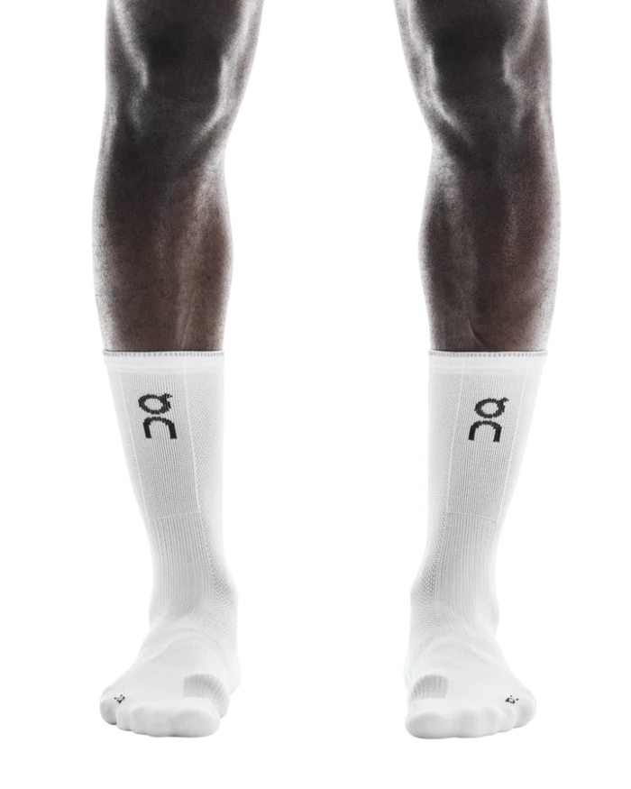 ON | Performance Run Sock High | White / Glacier