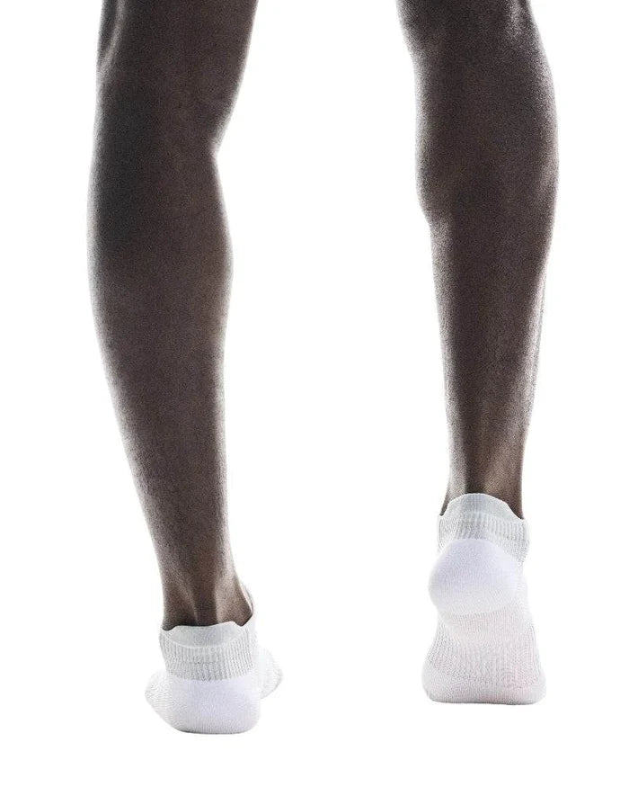 ON | Performance Run Sock Low | White / Glacier