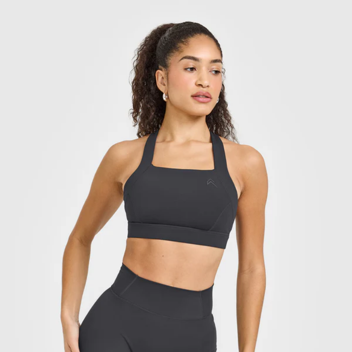 Oner Active - Timeless Wide Strap Sports Bra | Coal