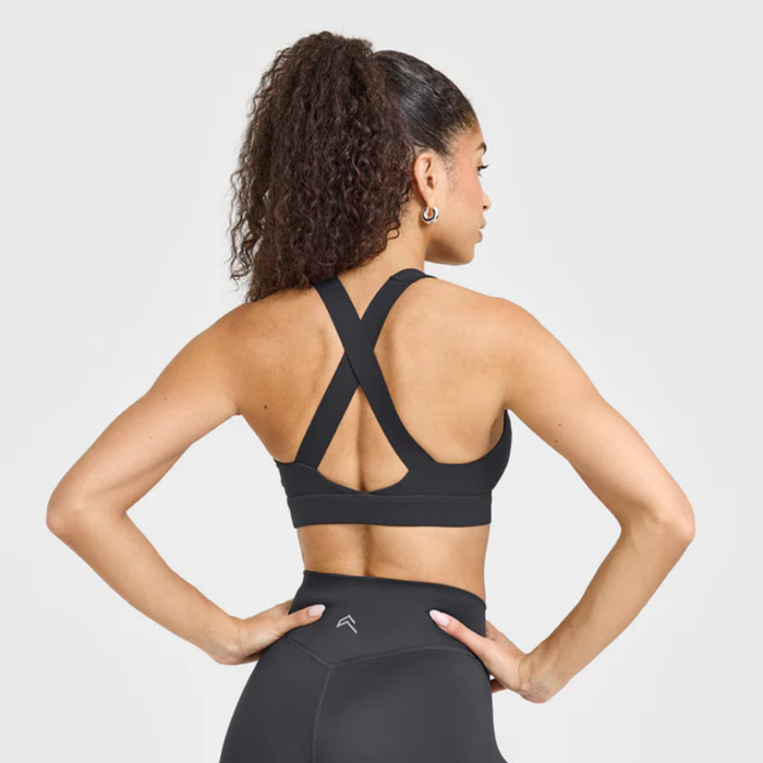 Oner Active - Timeless Wide Strap Sports Bra | Coal