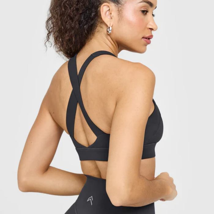 Oner Active - Timeless Wide Strap Sports Bra | Coal