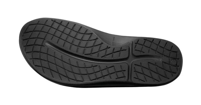 OOFOS | OOahh | Recovery Slides | Unisex | Black OOFOS