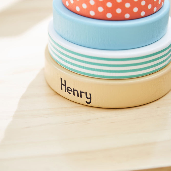 Orange Tree Toys Personalised Wooden Paddington Bear Stacker Toy