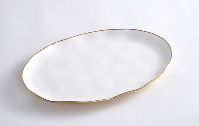 Oval Tray -Gold