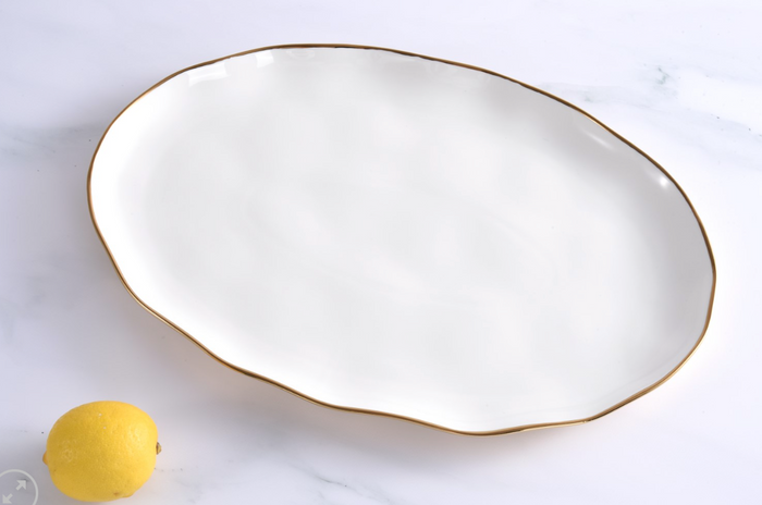 Oval Tray -Gold