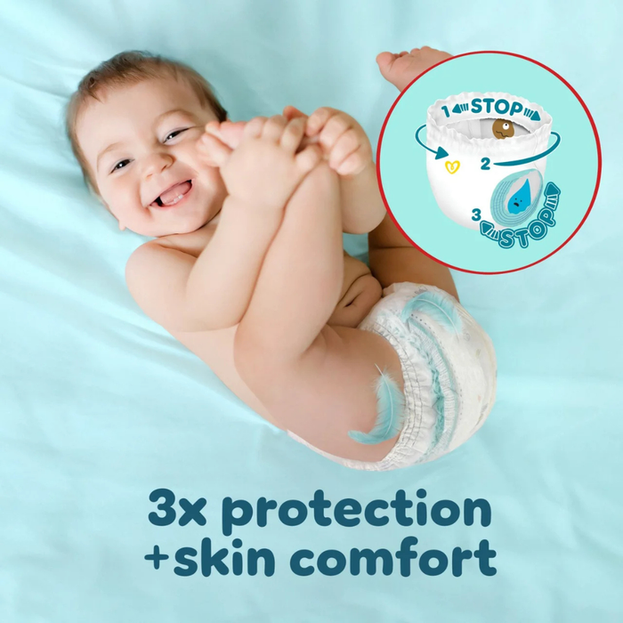 Pampers Premium Protection Jumbo Pack Pants Size 3, 64 Nappies, 6-11kg