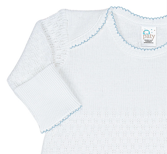 Paty Knit  Gown-Blue