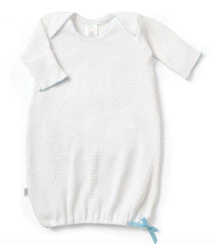 Paty Knit  Gown-Blue