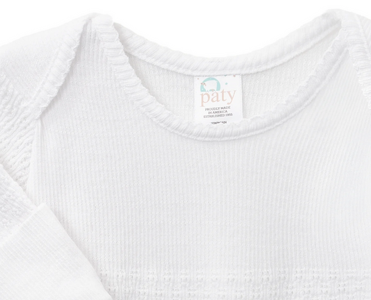 Paty Knit Gown-White