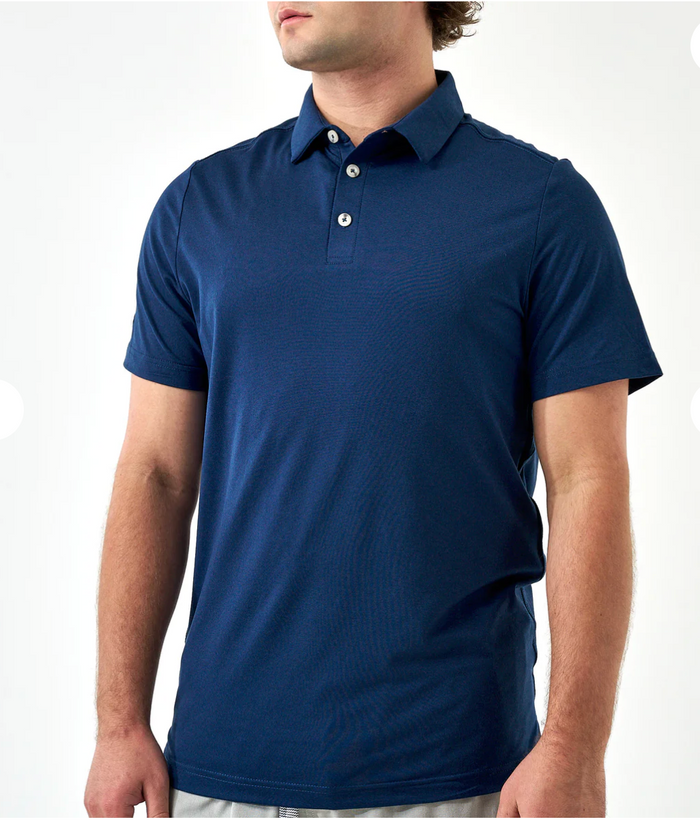 Performance Polo - Heather Navy
