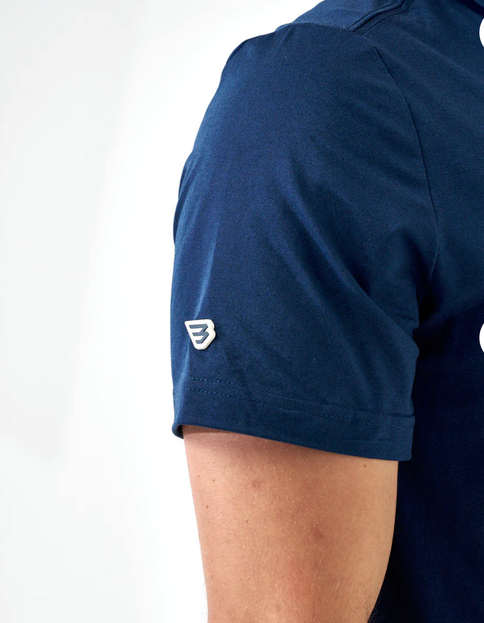 Performance Polo - Heather Navy