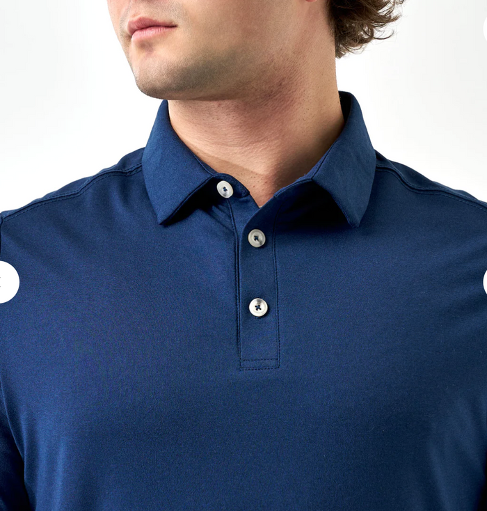 Performance Polo - Heather Navy