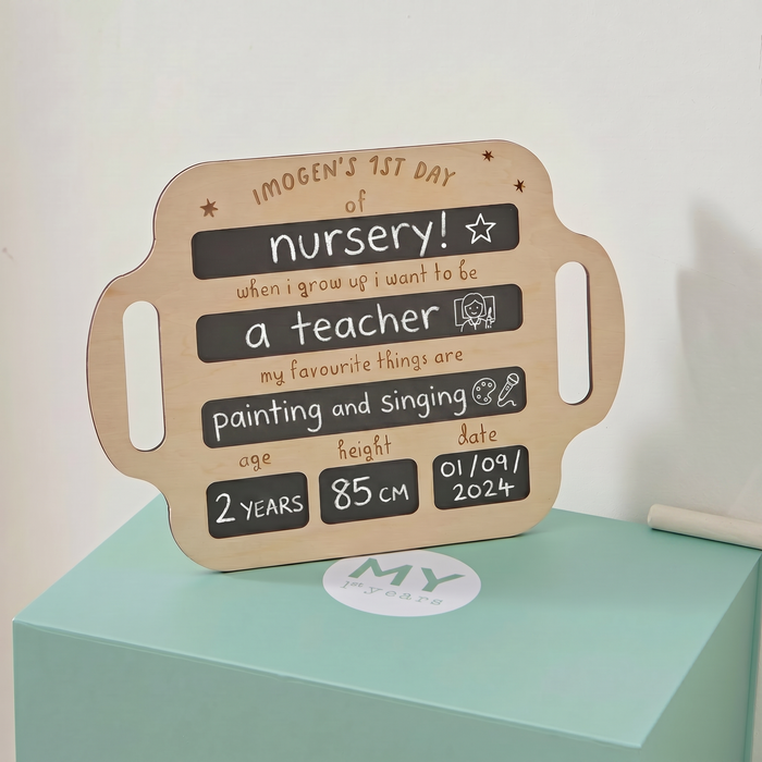 Personalised 1st Day Of School Board FSC®