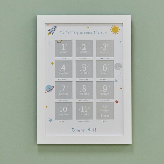 Personalised 1st Trip Around The Sun 12-Month Photo Frame