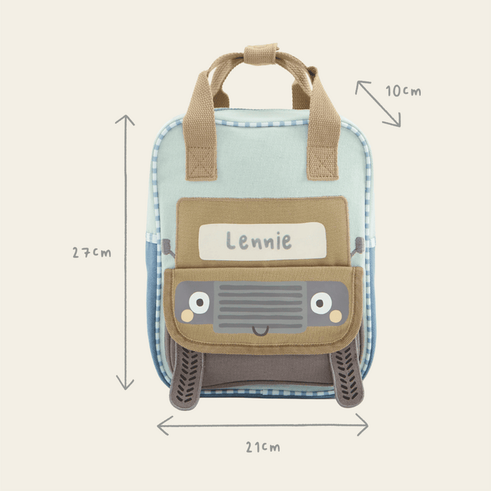 Personalised 4x4 Car Mini Backpack