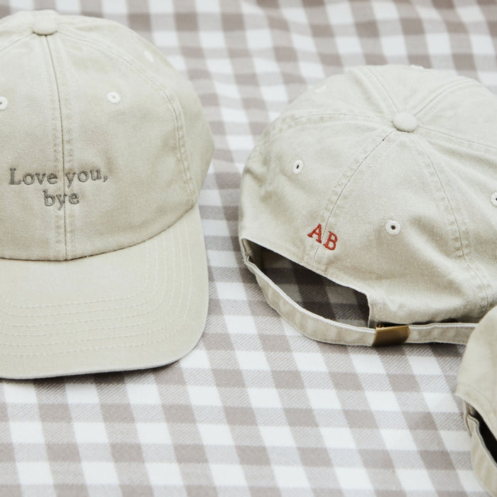 Personalised Adult Baseball Cap in Natural