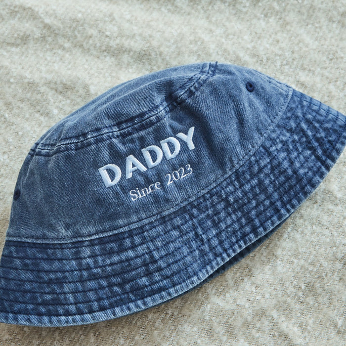 Personalised Adult Family Denim Bucket Hat