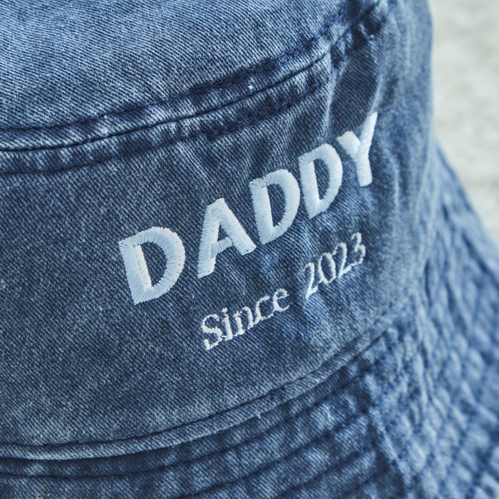 Personalised Adult Family Denim Bucket Hat