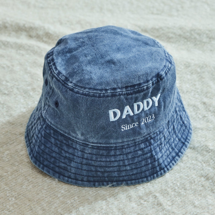 Personalised Adult Family Denim Bucket Hat