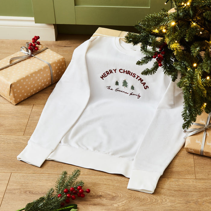 Personalised Adult Merry Christmas Family Jumper