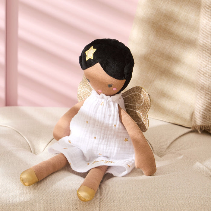 Personalised Angel Doll, Dark Hair