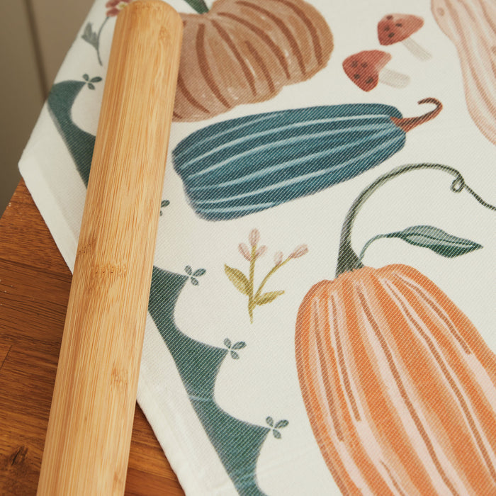 Personalised Autumn Pumpkin Tea Towel