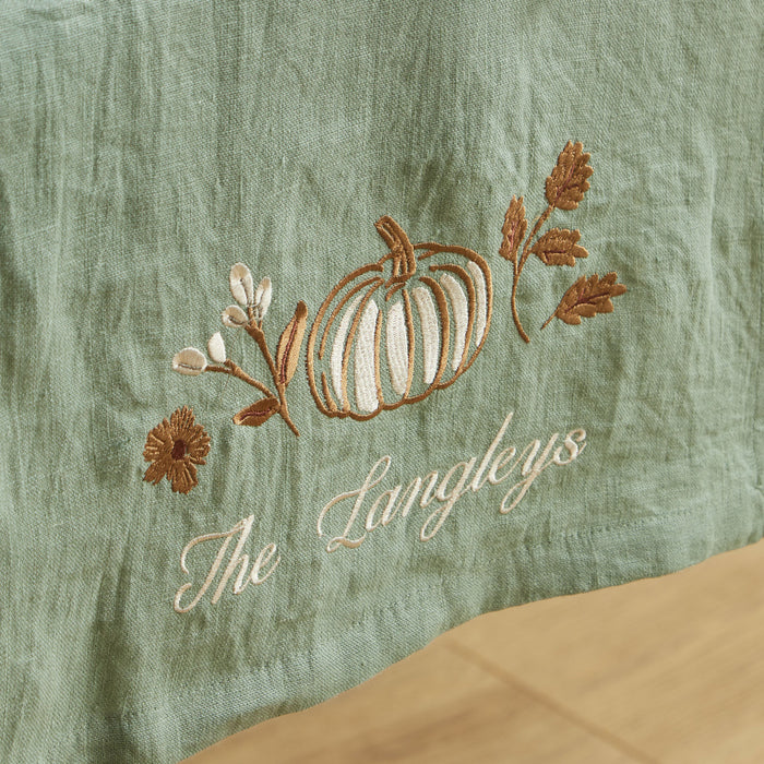 Personalised Autumn Rosemary Table Runner