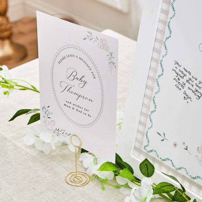 Personalised Baby Shower Message To The Parents Framed Wall Art & Sign