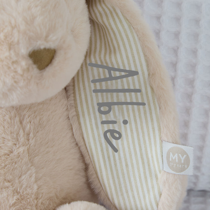 Personalised Babycino Bunny Soft Toy
