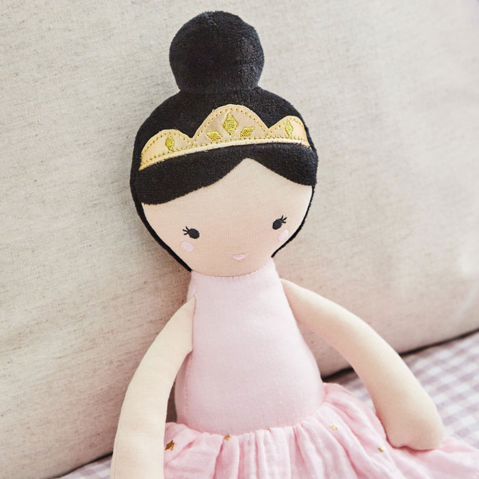 Personalised Ballerina Doll Black Hair