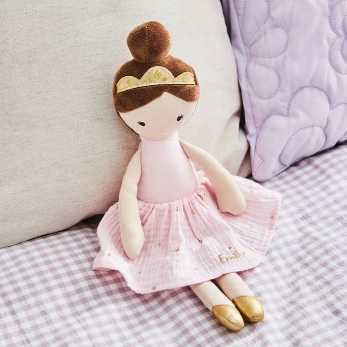Personalised Ballerina Doll Brunette Hair