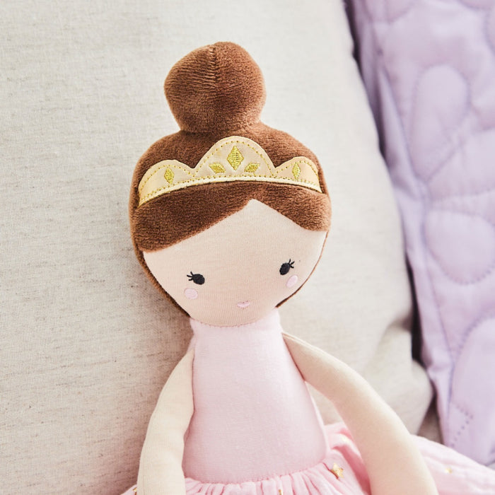 Personalised Ballerina Doll Brunette Hair
