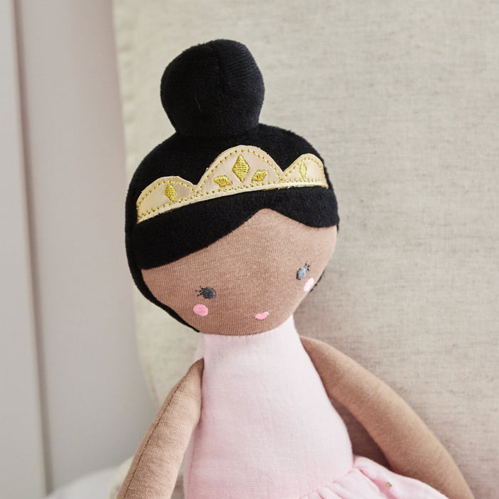 Personalised Ballerina Doll Dark Hair