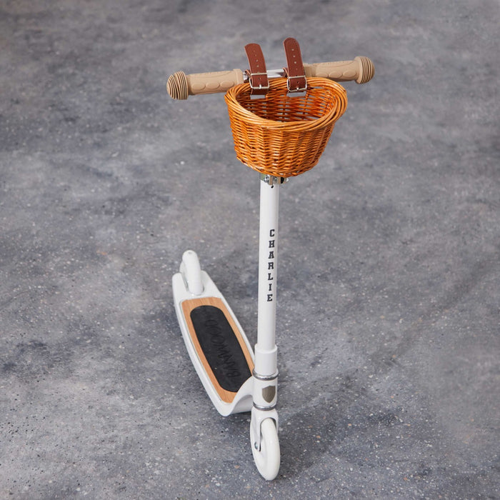 Personalised Banwood White Big Kids’ Scooter