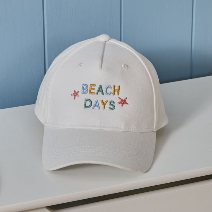 Personalised Beach Days Ecru Baseball Cap