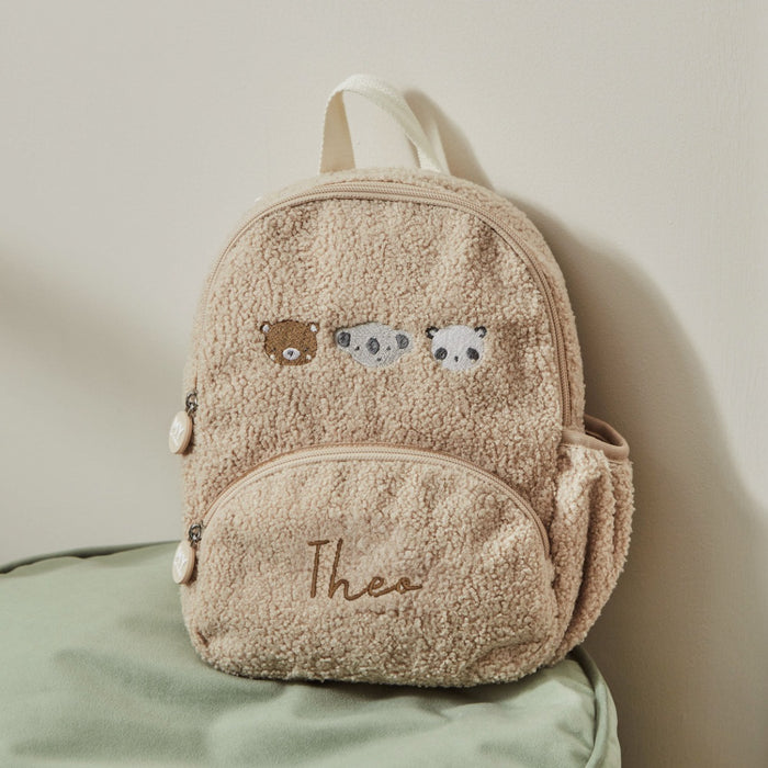 Personalised Bear Faces Borg Backpack