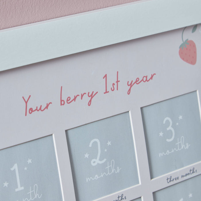 Personalised Berry 1st Year 12-Month Photo Frame
