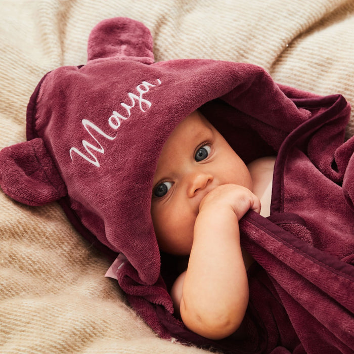 Personalised Berry Hooded Towel