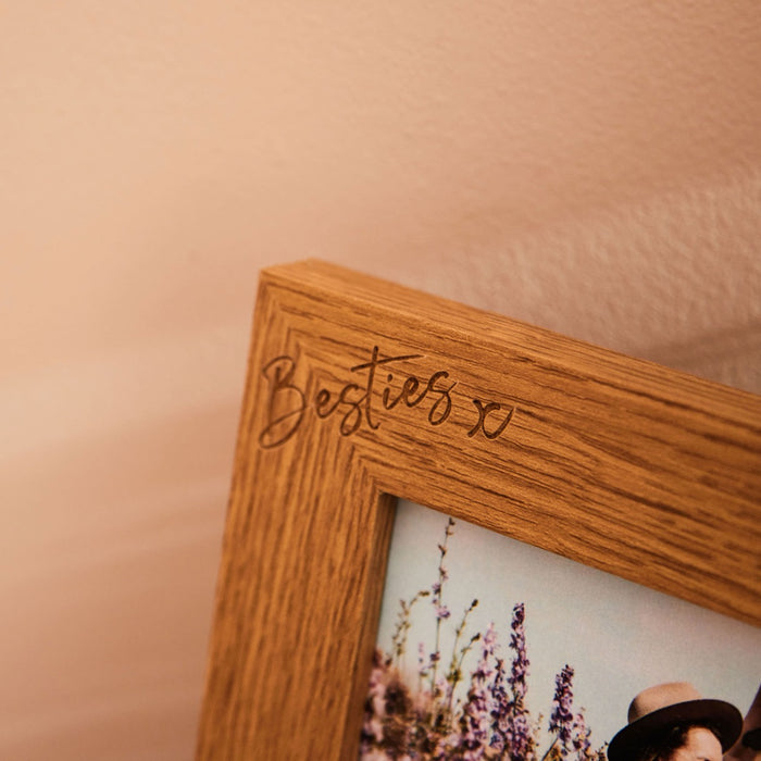 Personalised Besties Wooden Picture Frame