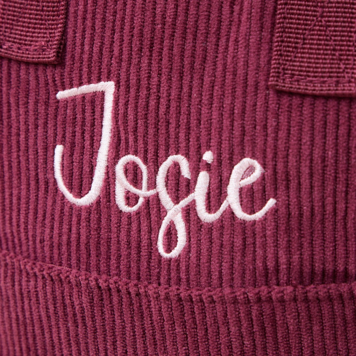 Personalised Big Name Berry Cord Mini Backpack