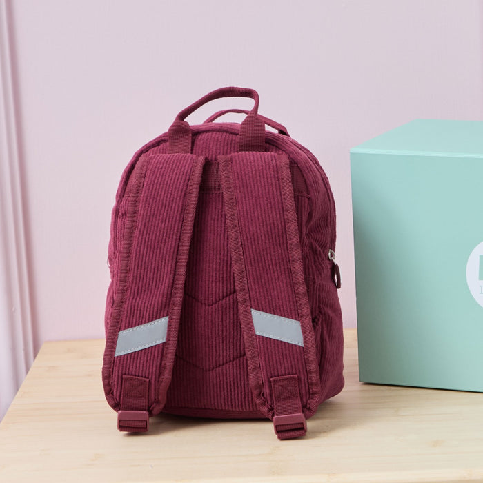 Personalised Big Name Berry Cord Mini Backpack