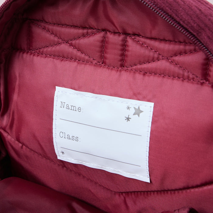Personalised Big Name Berry Cord Mini Backpack