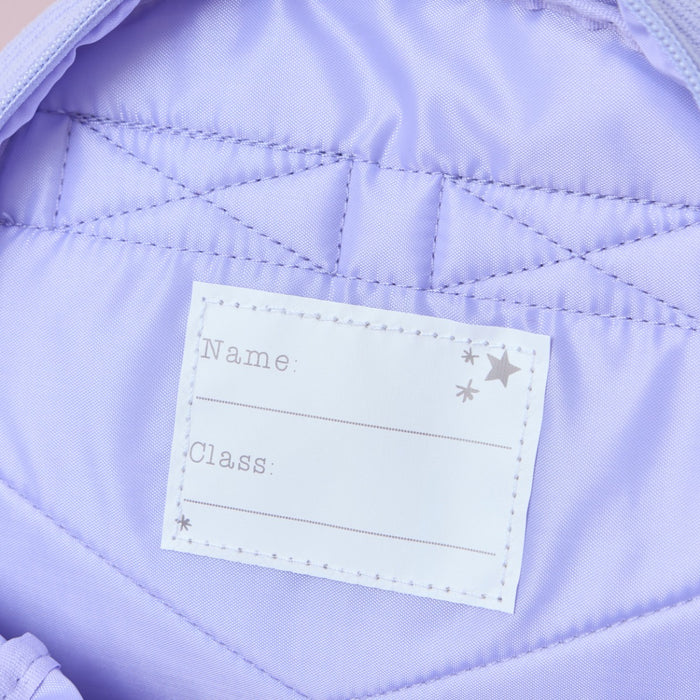 Personalised Big Name Lilac Cord Mini Backpack