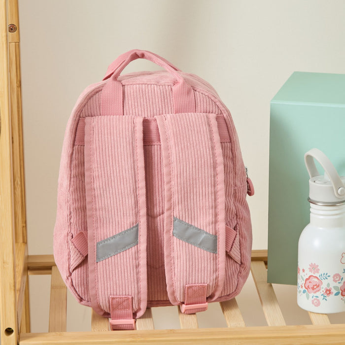 Personalised Big Name Pink Cord Mini Backpack