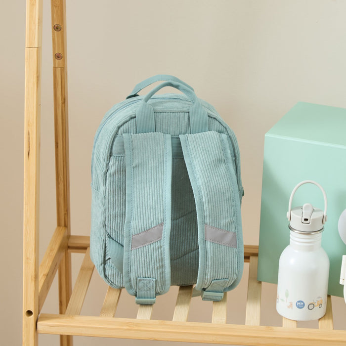 Personalised Big Name Sage Cord Mini Backpack